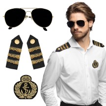 Set Capitaine pas cher | Accessoires marin et commandant | Fiesta Factory