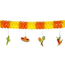 Guirlande Papier Mexico 4 m pas cher | Décoration Fiesta Mexicaine