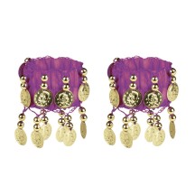 Set Belly Dance Pourpre pas cher | Accessoires danse orientale | Fiesta Factory
