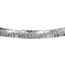 Bannière Frange Métallique Argent 6 m Pas Cher | Décoration de Fête
