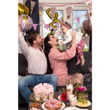 Guirlande Hello Girl 1,43 m Pas Cher | Décoration Baby Shower Fille