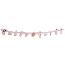 Guirlande Hello Girl 1,43 m Pas Cher | Décoration Baby Shower Fille