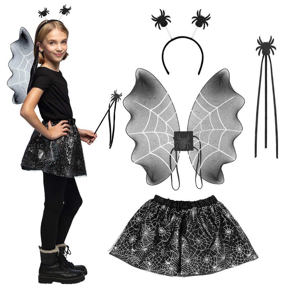 Set Enfant Araignée pas cher | Accessoires Halloween enfant | Fiesta Factory