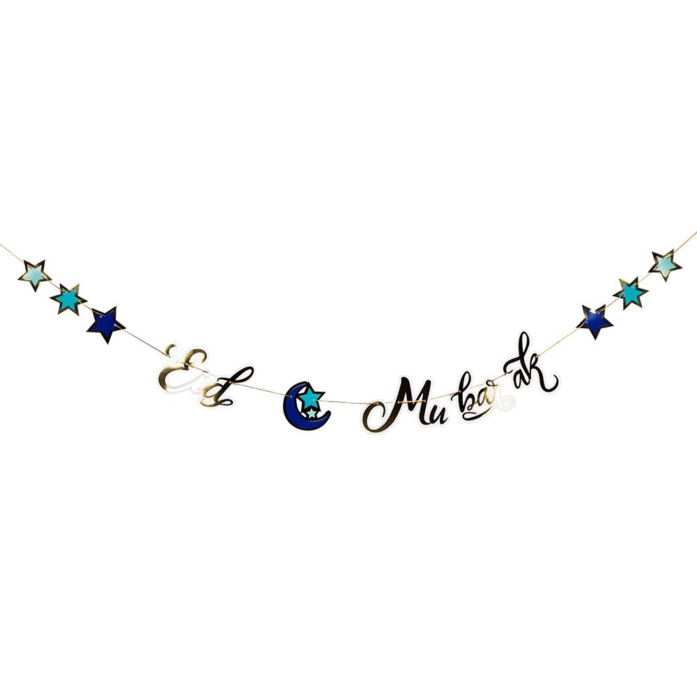 Guirlande Eid Mubarak 2,5 m Pas Cher | Décoration Aïd el-Fitr