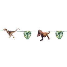 Guirlande T-Rex Dinosaure 3 m Pas Cher | Décoration Anniversaire Dino
