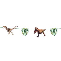 Guirlande T-Rex Dinosaure 3 m Pas Cher | Décoration Anniversaire Dino