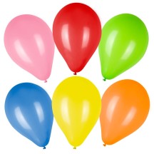 Set de 50 ballons en latex multicolores pas cher | Décoration anniversaire et fête