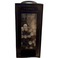 Boîte ART DECO Noire – 5 Sarbacanes + 50 Boules CEE - 21424 - Cotillons