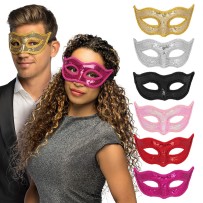 Masque de Venise à sequins assortis 6 couleurs | Bal masqué, Carnaval et Soirée déguisée