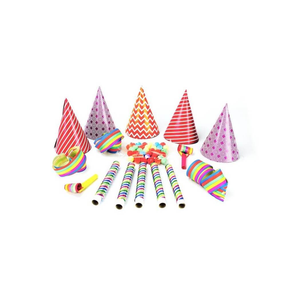 Pochette Cotillons 5 Personnes – Sachet Cavalier Complet - 21419N - Cotillons