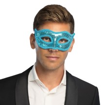 Masque de Venise à sequins turquoise | Carnaval, Bal masqué et Soirée déguisée
