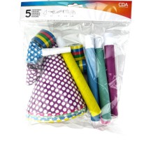 Pochette Cotillons 5 Personnes – Sachet Cavalier Complet - 21419N - Cotillons