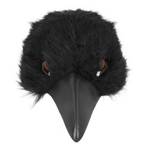 Demi-masque peluche Corneille réaliste adulte pas cher
