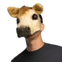 Demi-masque peluche Cheval réaliste adulte pas cher
