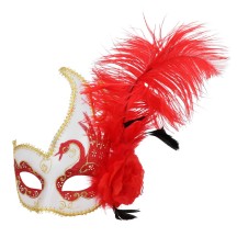 Loup Venise Cygne à plumes 4 couleurs | Masque vénitien pas cher