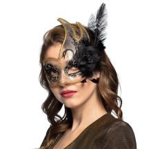 Loup Venise Cygne à plumes 4 couleurs | Masque vénitien pas cher