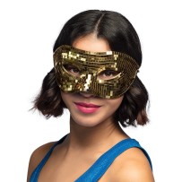 Loup Disco Or à facettes | Masque disco pas cher