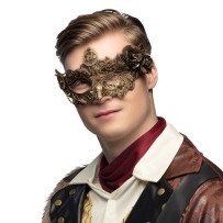 Loup Steampunk Steamflower cuivre | Masque steampunk pas cher