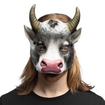 Demi-Masque Mousse Vache Pas Cher | Masque Animal Adulte & Enfant