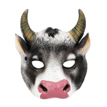 Demi-Masque Mousse Vache Pas Cher | Masque Animal Adulte & Enfant
