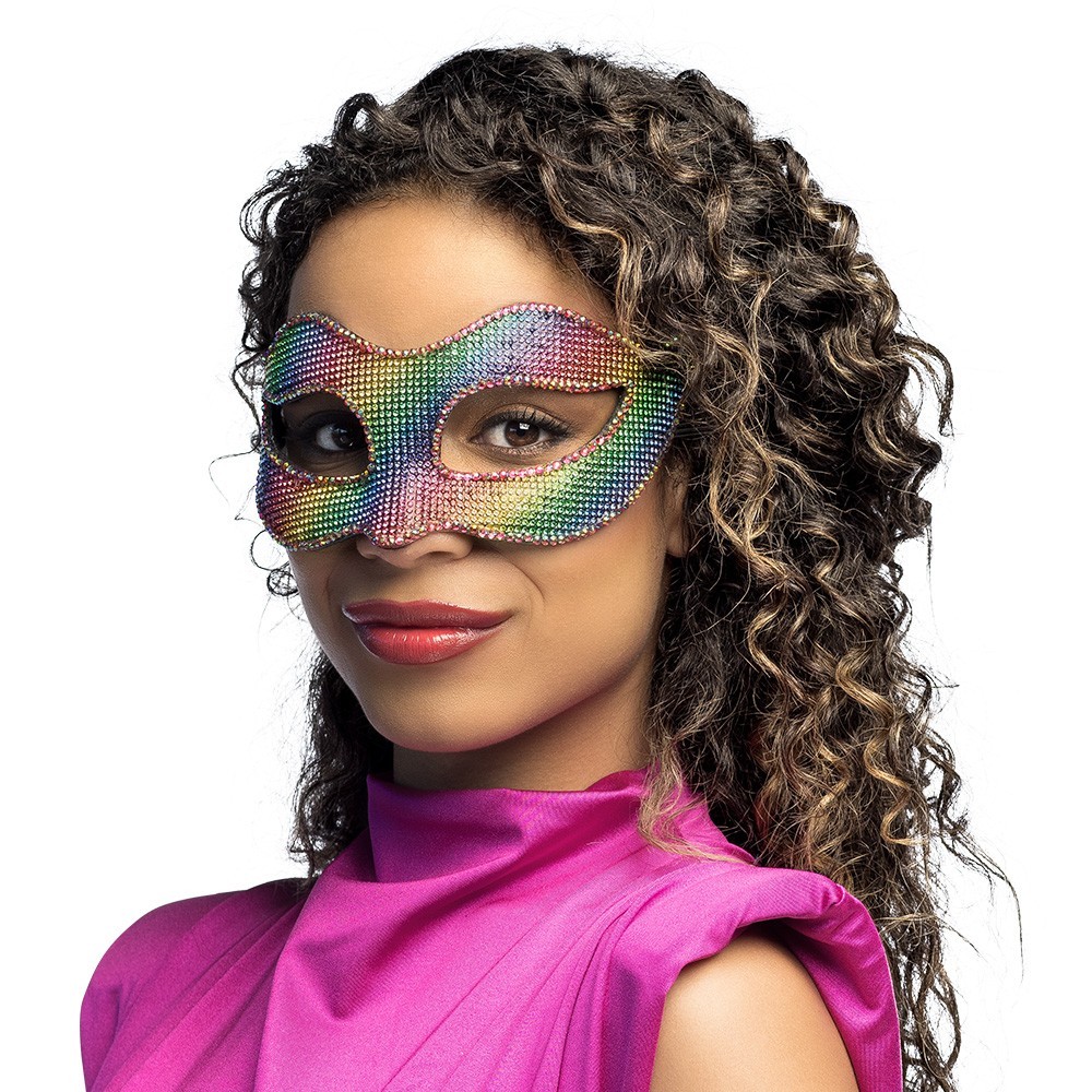 Loup Prisma arc-en-ciel pas cher | Masque de carnaval adulte