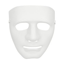 Masque Mime Théâtre blanc pas cher | Masque visage adulte