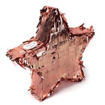 Piñata Étoile Foil Rose Gold 33 cm - 29645 - Piñatas