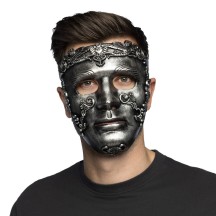 Masque Fabius argent pas cher | Masque romain adulte