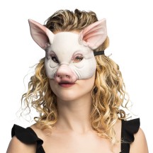 Demi-masque EVA Cochon rose pas cher | Masque cochon adulte et enfant