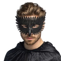 Loup Corbeau noir pas cher | Masque corbeau adulte Halloween