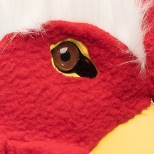 Demi-masque peluche Coq pas cher | Masque coq adulte carnaval