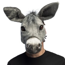 Demi-masque peluche Âne pas cher | Masque âne adulte carnaval