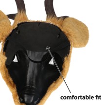 Demi-masque peluche Cerf pas cher | Masque cerf adulte carnaval