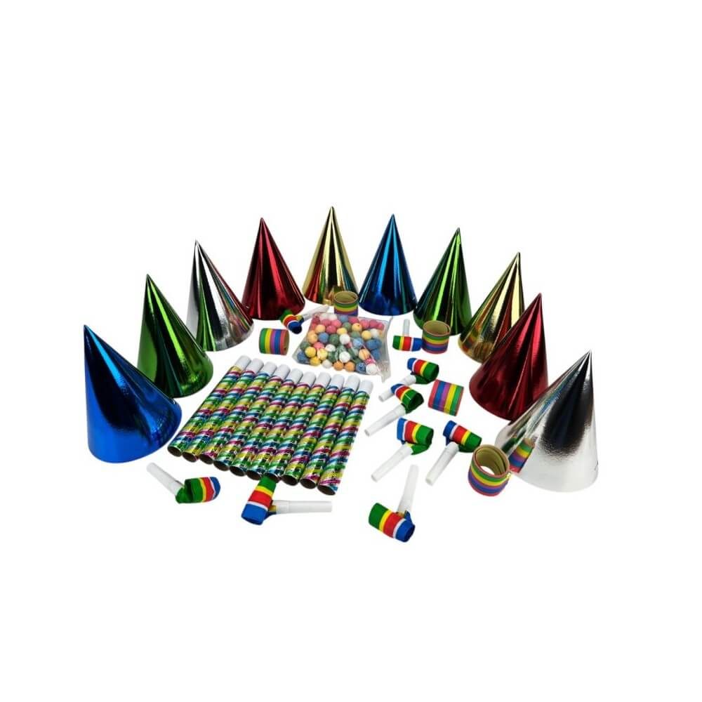 Sachet Cotillons 10 Personnes METAL COLOR - 21425P - Cotillons