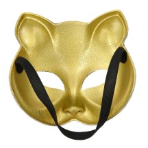 Demi-masque Disco Cat Or pas cher | Masque disco femme