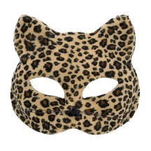 Demi-masque Félin léopard pas cher | Masque chat adulte