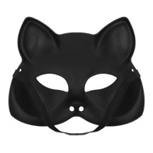 Demi-masque Kitty argent pas cher | Masque chat femme