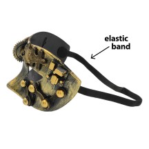 Loup Steamforce steampunk bronze pas cher | Masque steampunk adulte