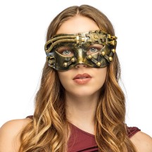 Loup Steamforce steampunk bronze pas cher | Masque steampunk adulte
