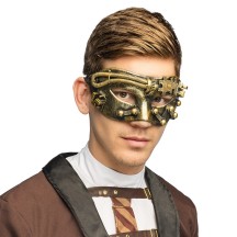 Loup Steamforce steampunk bronze pas cher | Masque steampunk adulte
