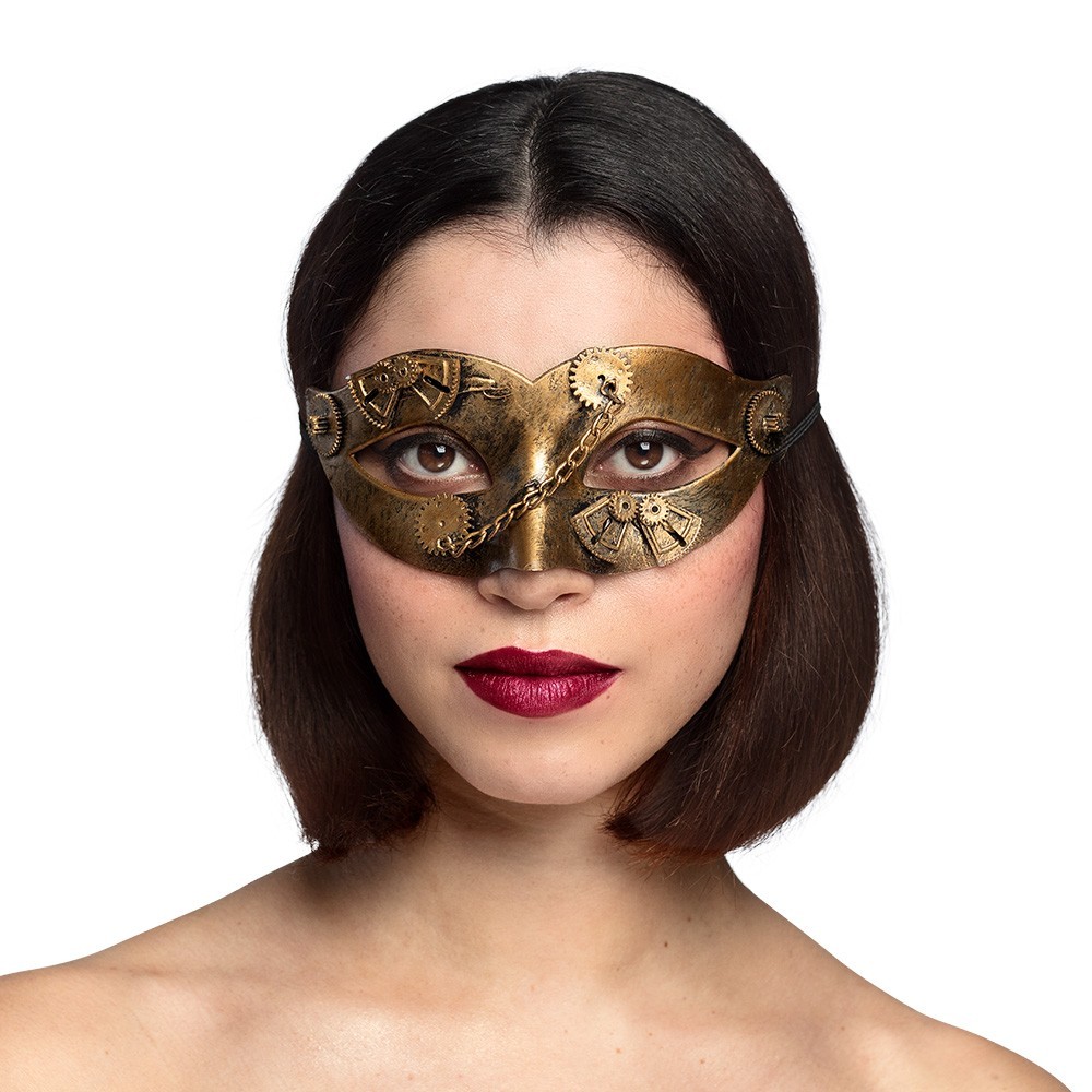 Loup Gearpunk steampunk femme pas cher | Masque steampunk