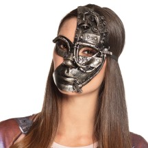 Demi-masque Radarpunk steampunk femme pas cher | Masque steampunk