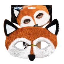 Masque Peluche Renard Adulte pas cher | Demi-masque Animal