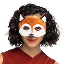 Masque Peluche Renard Adulte pas cher | Demi-masque Animal