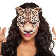 Masque EVA Léopard pas cher | Demi-masque Adulte & Enfant