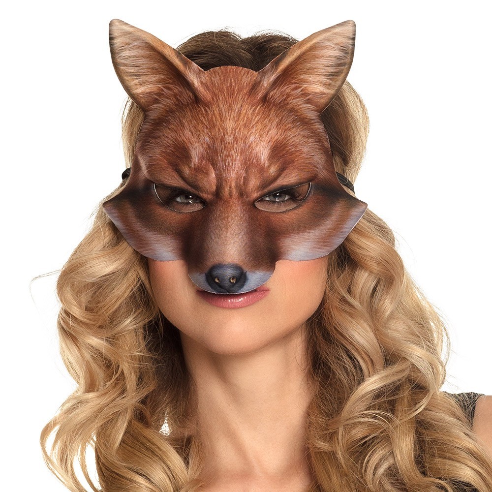 Demi-masque EVA Renard pas cher | Masque de déguisement adulte et enfant