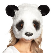 Demi-masque peluche Panda pas cher | Masque de déguisement adulte