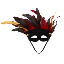Loup Vaudou Marasa pas cher | Masque à plumes pour femme