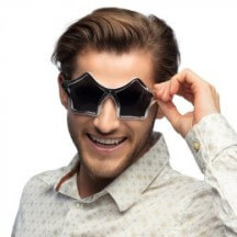 Lunettes de Soleil STAR – 4 Couleurs Assorties - B02517 - Lunettes fantaisie