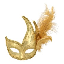 Loup Venice Prezioso Or pas cher | Masque Vénitien à Plumes